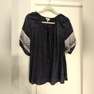 Lucky Brand puff sleeve top